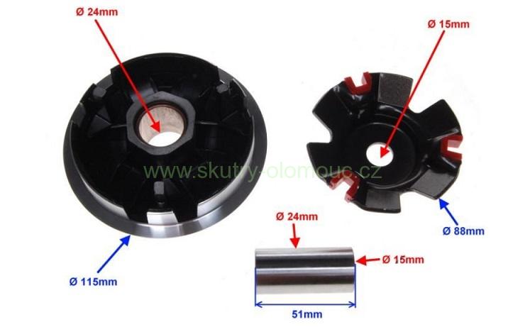 Variátor High Speed 4T 125/150/180ccm