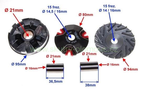 Variátor sport 2T 16mm - CPI, Keeway, Generic