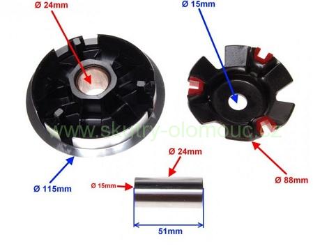 Variátor sport 4T 125-180ccm GY6