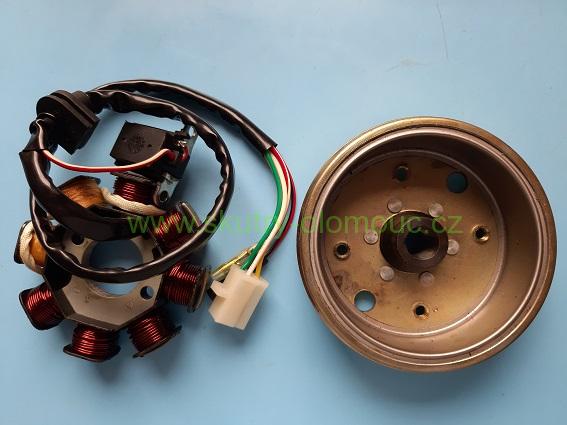 magneto 4T 50 ccm - kompletní (stator+rotor)