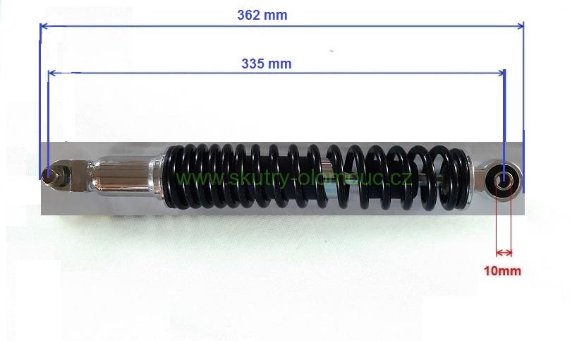 zadní tlumič 125/150ccm - 335mm