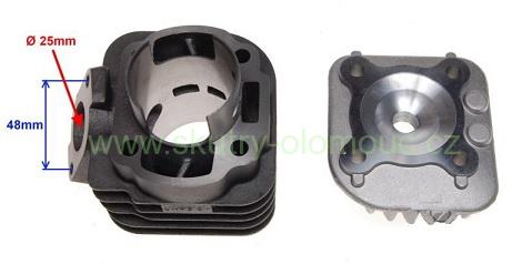 válec 2T 70ccm (47mm) s hlavou, prům. čepu 10mm