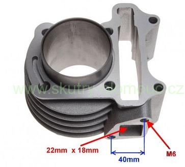 válec 4T 90ccm (51mm) bez hlavy 139QMB/A