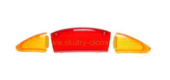 Sklíčka zadní lampy Quantum kpl. oranžové
