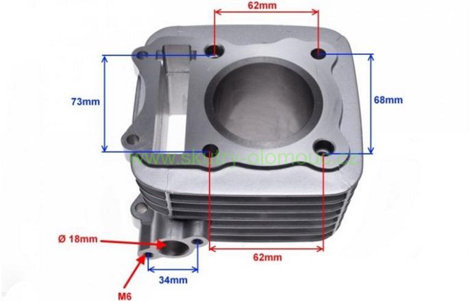 válec Suzuki GN 125 (57,00mm)